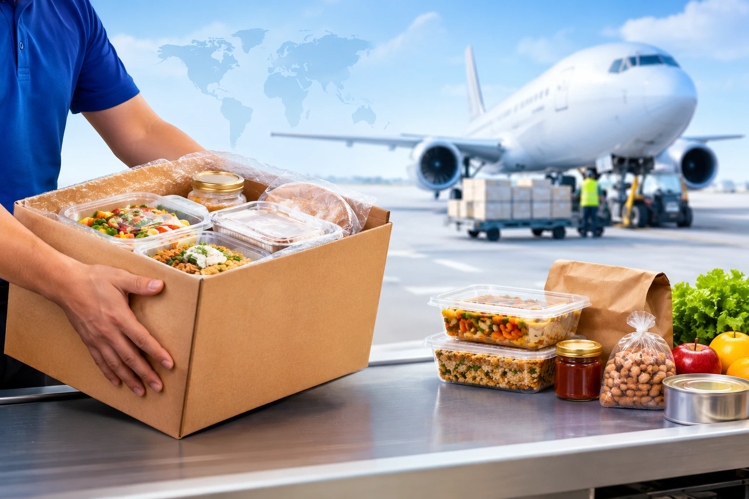 Door to Door Food Shipping Service Delhi to UK