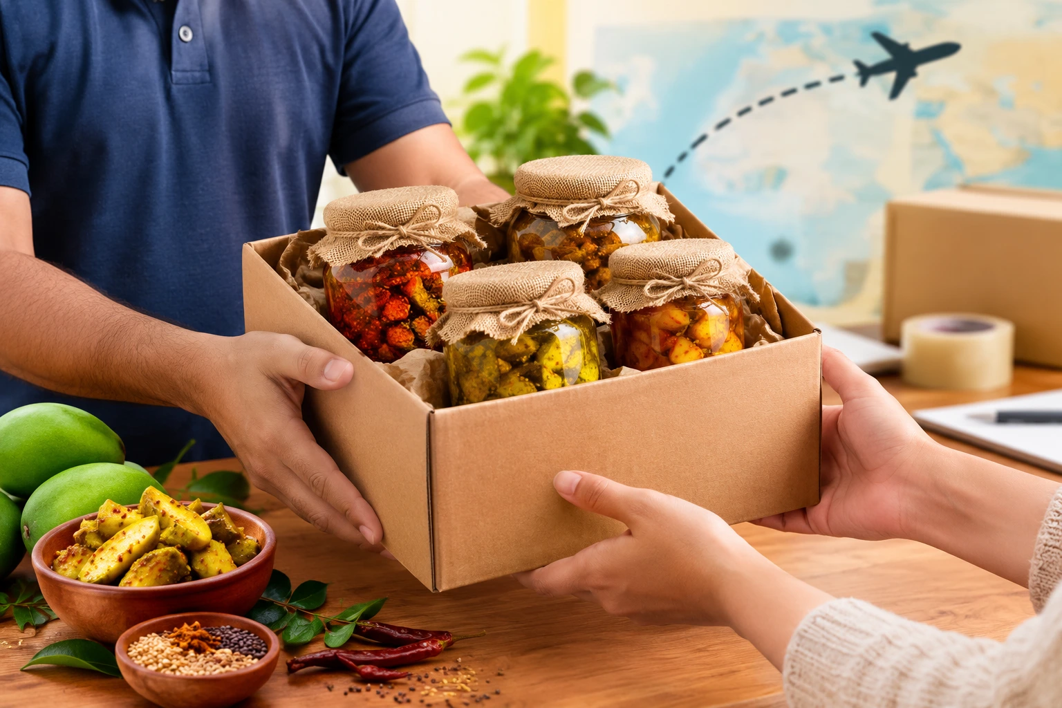 Homemade Pickles Courier Delhi to South Africa