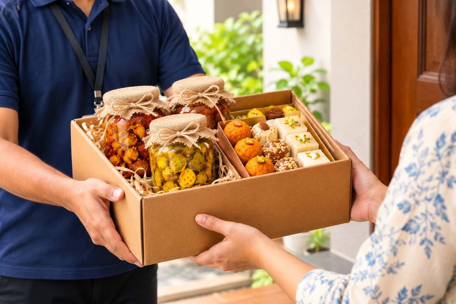 how to send pickles and sweets from Delhi to Sydney